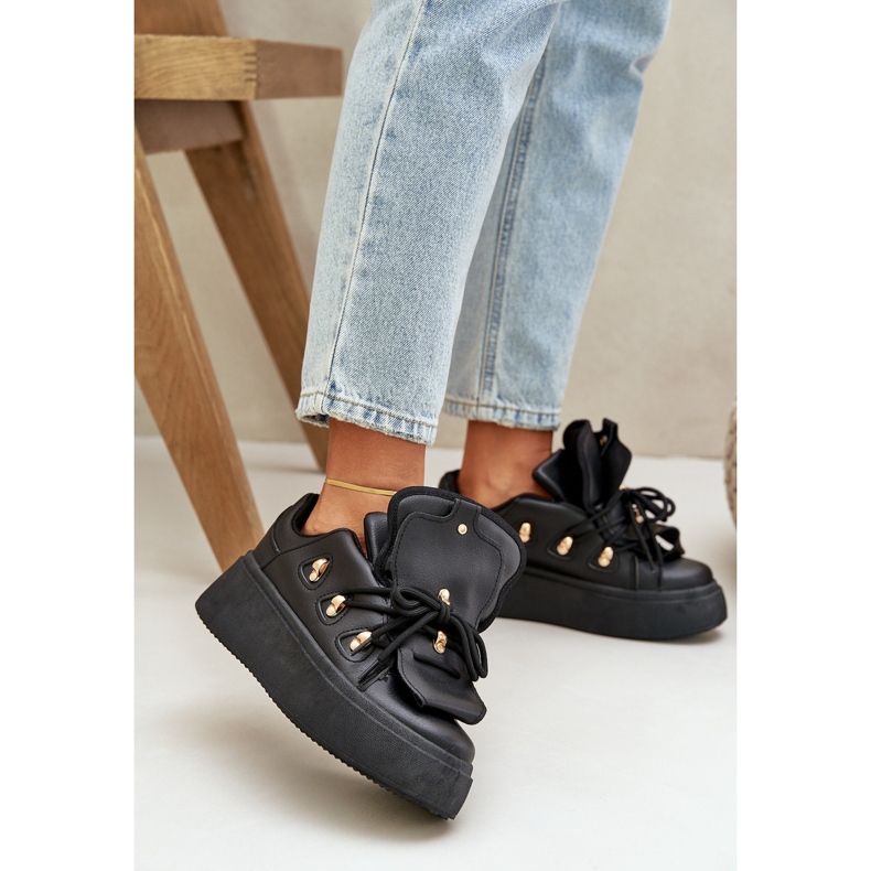 Dámské Tenisky na platformě černé černý 2