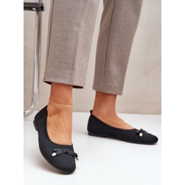 Síť baleríny s černým lukem černá 2