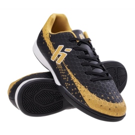Huari Recoleti IC M000165744 Černá a žlutá fotbalová bota černý 1