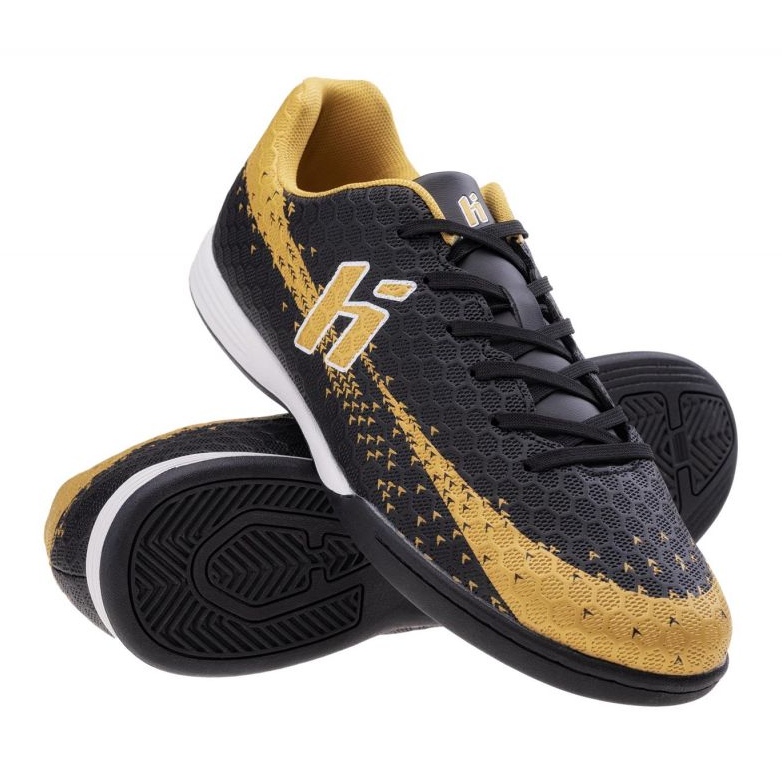 Huari Recoleti IC M000165744 Černá a žlutá fotbalová bota černý 1