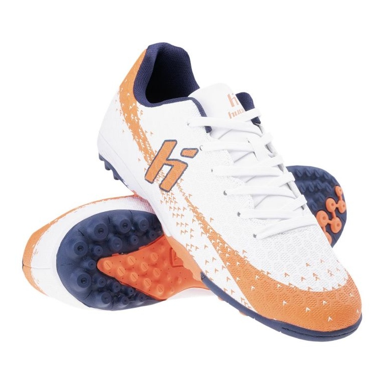 Huari Turfy Recoleti tf White-Orange Footbam Shoes bílý 1