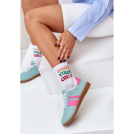 Tenisky s nízkými dámskými tenisky s ekologickou koženou mátou zelená 2