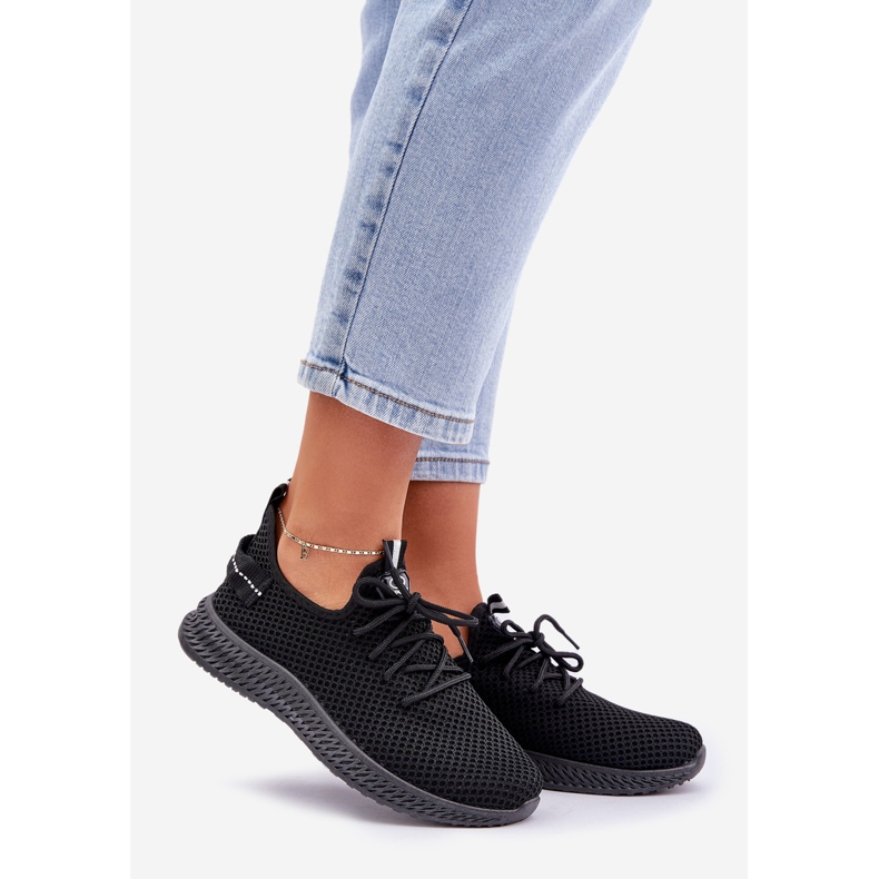 Dámská větená ženská sportovní bota černá černý 1