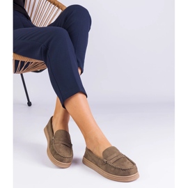 Zelené dámské mokasíny z Ekozamszu zelená 2