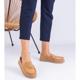 Hnědé dámské mokasíny z Ekozamsz hnědý 1