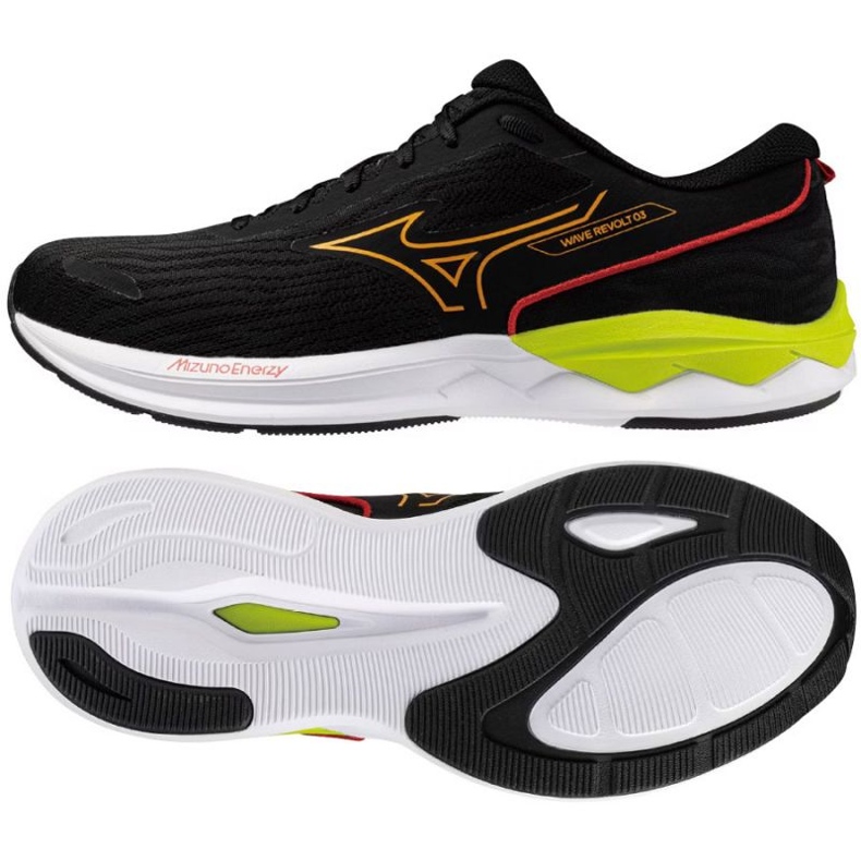 Mizuno Wave Revolt 3 J1GC248163 Černé boty černá 1