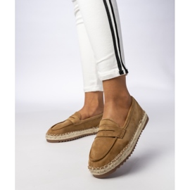 Espadrilles Dámské velbloudí mokařidly béžový 5