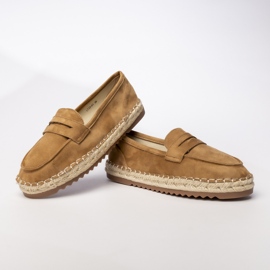 Espadrilles Dámské velbloudí mokařidly béžový 3