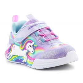 Skechers S-Lights Dívčí boty Unicorn Chaser 302298N-LVMT fialová 2