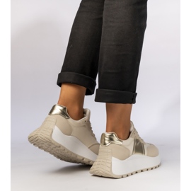 Béžové sportovní tenisky žen béžový 1 Béžové sportovní tenisky žen béžový 1