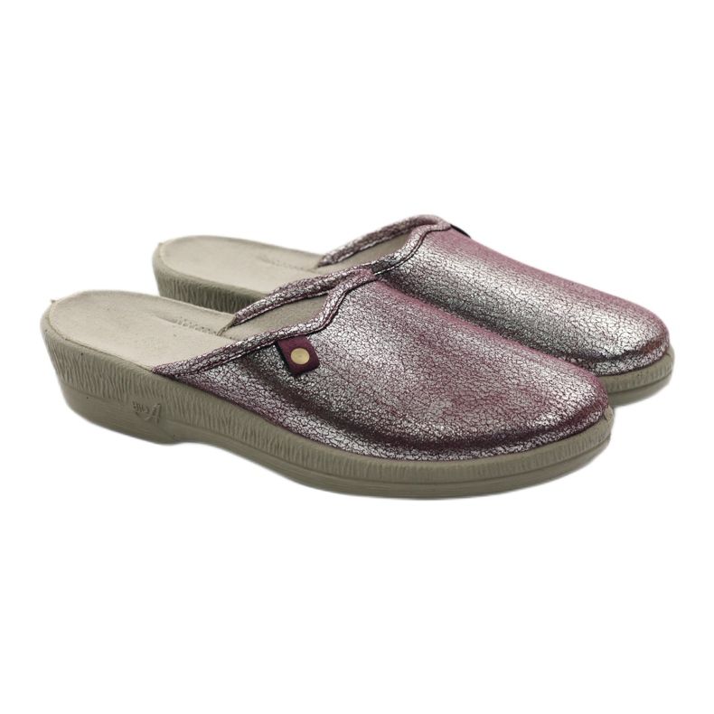 Befado dámské boty pantofle 219d468 vícebarevný stříbrný 4