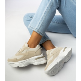 Béžové sportovní tenisky žen béžový 1 Béžové sportovní tenisky žen béžový 1