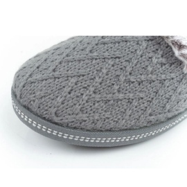 Dámské zateplené pantofle Skechers 167225/GR, šedé šedá 13