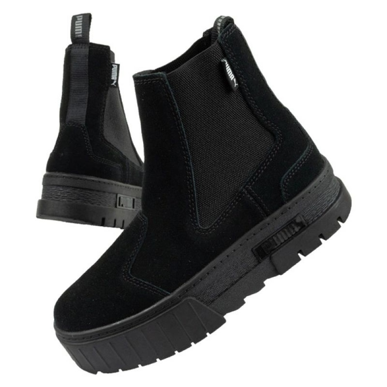 Boty Puma Mayze Chelsea Suede W 382829 01 černý 1
