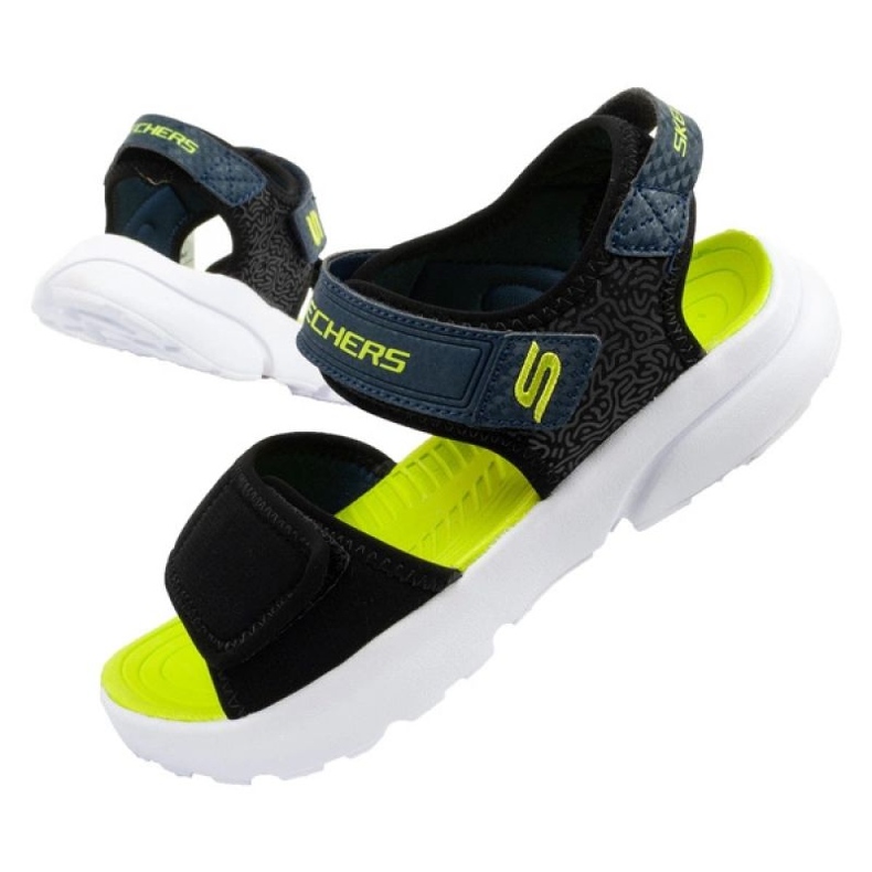 Sandály Skechers 406512L/BKLM černý 2