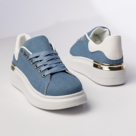 Dámské modré sportovní tenisky modrý 1