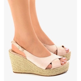 Semišové kozačky na jaro, dámské boty na podpatku béžový 1 Semišové kozačky na jaro, dámské boty na podpatku béžový 1