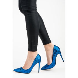 Vices Špendlíky s hadím potiskem modrý 1