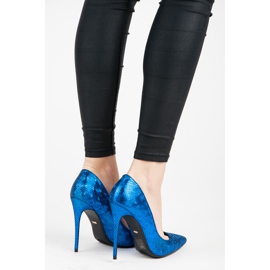 Vices Špendlíky s hadím potiskem modrý 2