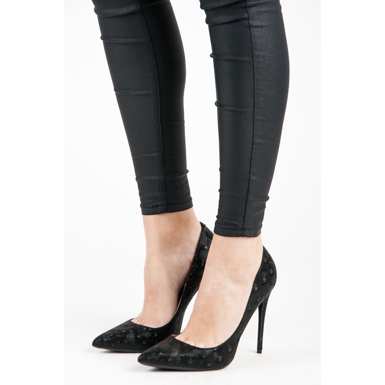 Vices Špendlíky s hadím potiskem černá 1