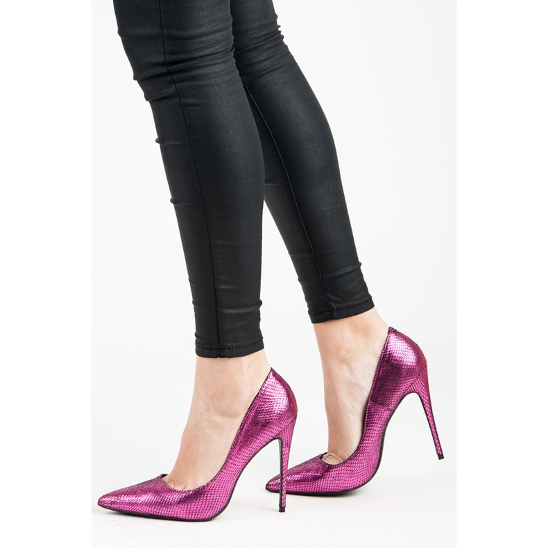 Vices Špendlíky s hadím potiskem fialový 1