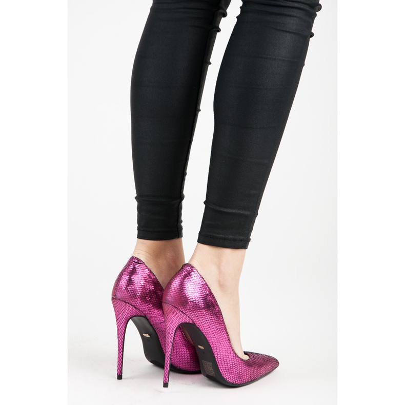 Vices Špendlíky s hadím potiskem fialový 2