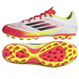 Adidas F50 League 2G/3G Ag IE1262 Bílé fotbalové boty bílý 1