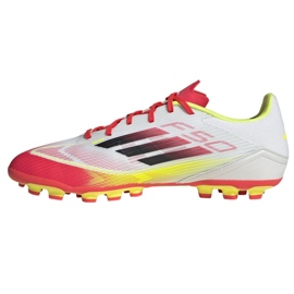 Adidas F50 League 2G/3G Ag IE1262 Bílé fotbalové boty bílý 2