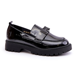 Dámské patentované mokasíny Vinceza 62187 Black černý 4