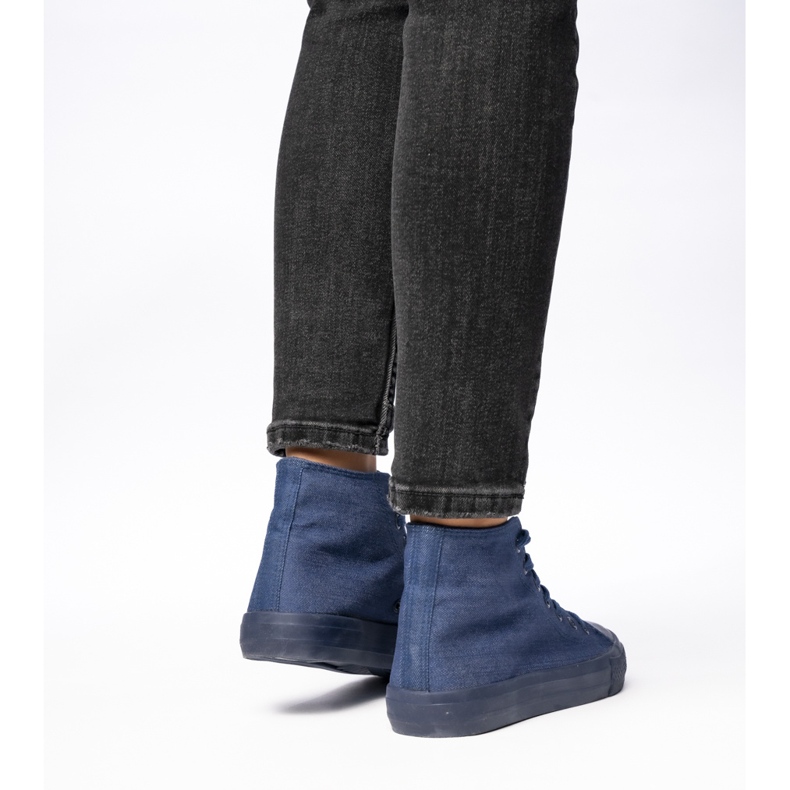 Dámské klasické denimové tenisky modrý 2