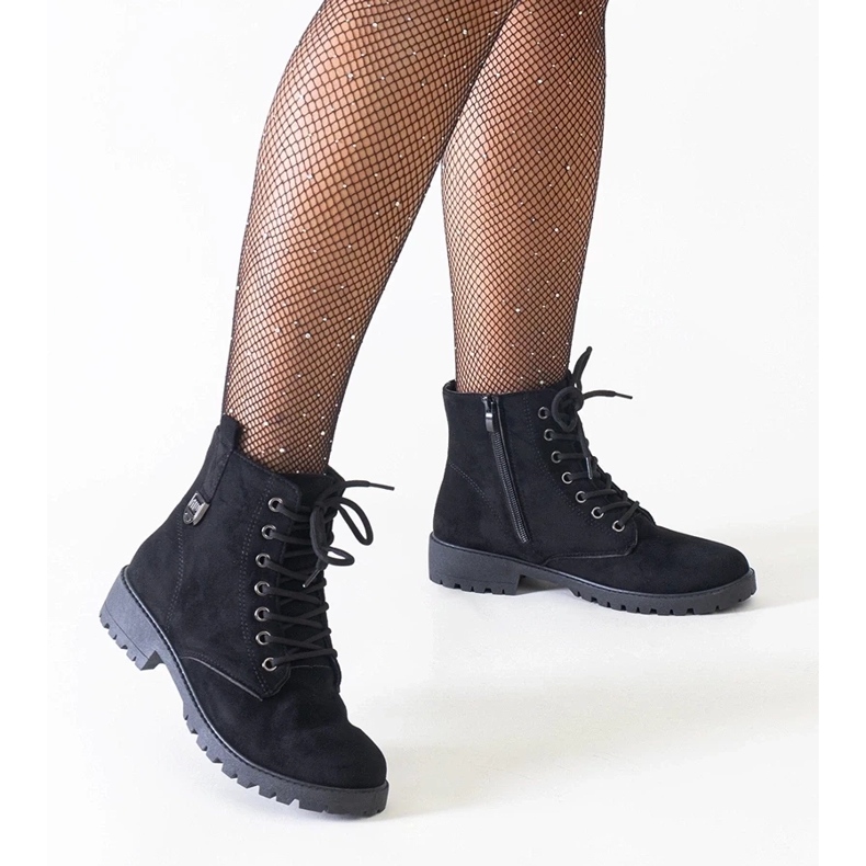 Semišové lodičky na nízkém podpatku, klasické černé dámské boty na nízkém podpatku černá 2 Semišové lodičky na nízkém podpatku, klasické černé dámské boty na nízkém podpatku černá 2