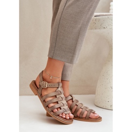 Zazoo Leving sandály podlahy béžový 2