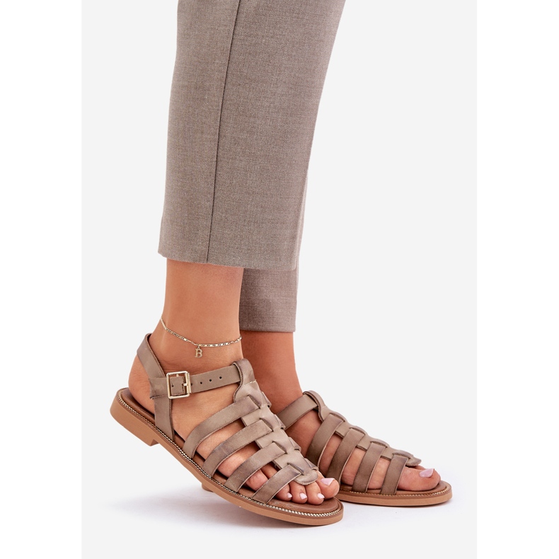 Zazoo Leving sandály podlahy béžový 1