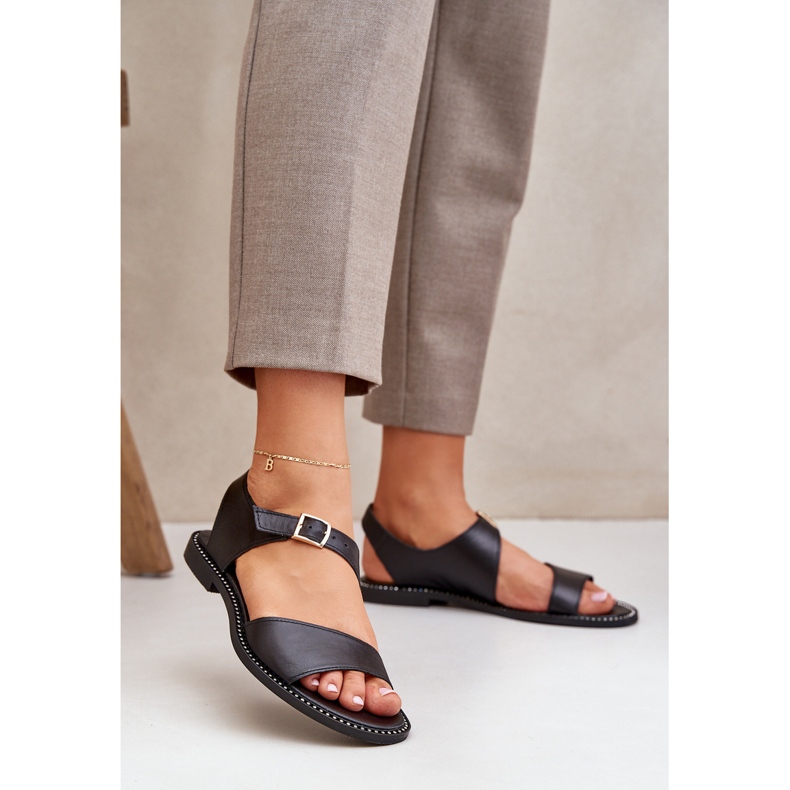 Zazoo 3014 Dámské ploché sandály černá 2