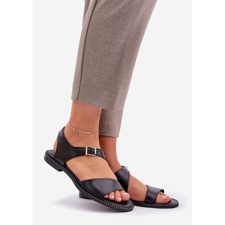 Zazoo 3014 Dámské ploché sandály černá 1