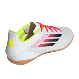 Adidas F50 Club v IE1222 bílé fotbalové boty bílý 2