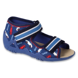 Befado Children's Sandals Leather Insert 350P038 Navy Blue s auty modrý 1
