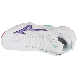 Momentum Mizuno Wave 3 Mid V1GC231720 Bílé boty bílý 2