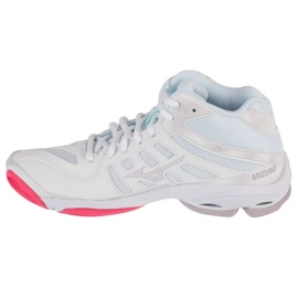 Mizuno vlnové napětí 2 Mid V1GC246520 Bílé boty bílý 1