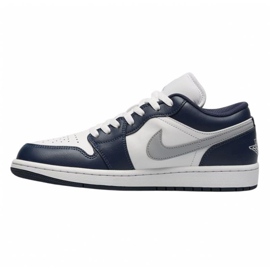 Nike Air Jordan 1 Low 553558-141 Navy Blue Shoes modrý 1