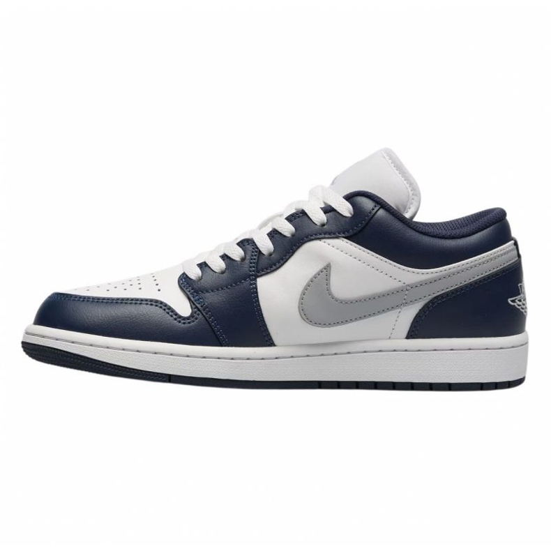 Nike Air Jordan 1 Low 553558-141 Navy Blue Shoes modrý 1