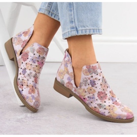 M.Daszyński M. Daszyński Boots SA62-102 Openwork fialová 2