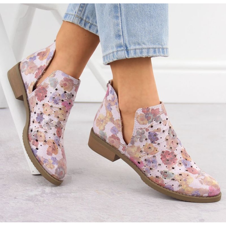 M.Daszyński M. Daszyński Boots SA62-102 Openwork fialová 2
