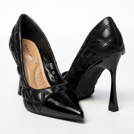 Dámské černé čerpadly ve Veronique černá 2