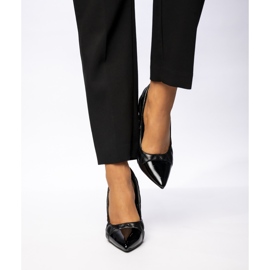 Dámské černé čerpadly ve Veronique černý 1