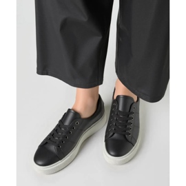 Dámské tenisky v pondělí všechny černé černý 1