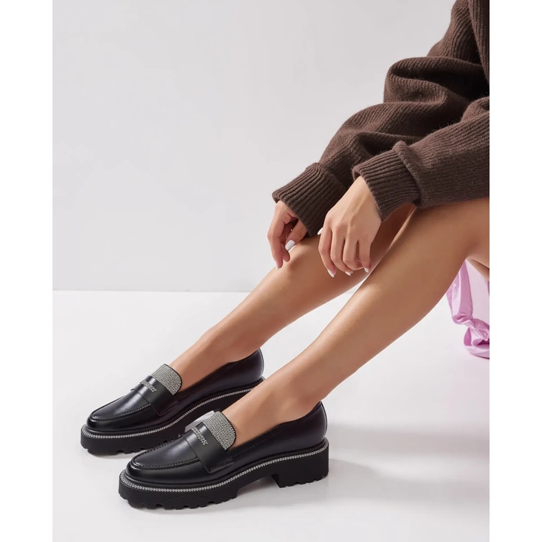 Dámské diamantské černé mokamaty černá 2