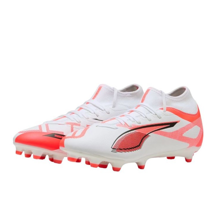 PUMA Ultra 5 Play+ FG/AG 108168 01 Fotbalové boty bílý 1