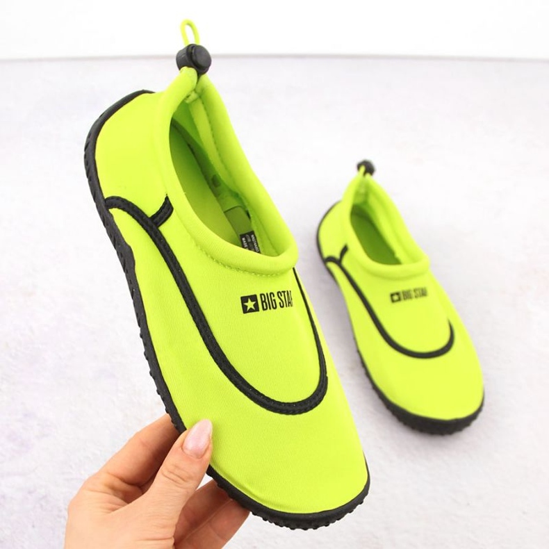 Big Star Vodní boty velká hvězda NN274A803 Green Neon zelený zelený 1