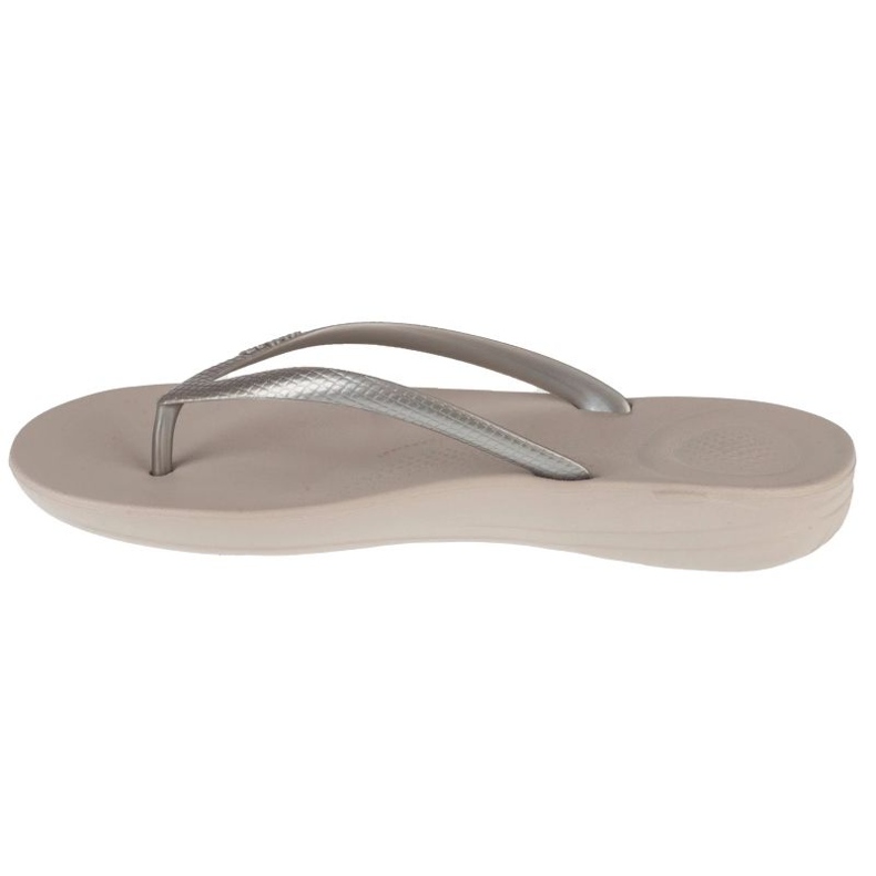 Žabky fitflop iqushion ergonomické E54-011 stříbro stříbrný 1 Žabky fitflop iqushion ergonomické E54-011 stříbro stříbrný 1